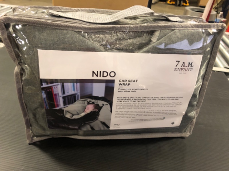 Photo 2 of 7AM Enfant Baby CAR SEAT - Nido Quilted Baby Wrap with Universal Soft Swaddle Wr
