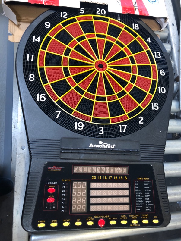 Photo 3 of Arachnid Cricket Pro 800 Electronic Dartboard with NylonTough Segments for Improved Durability and Playability and Micro-thin Segment Dividers for ReducedBounce-outs , Black