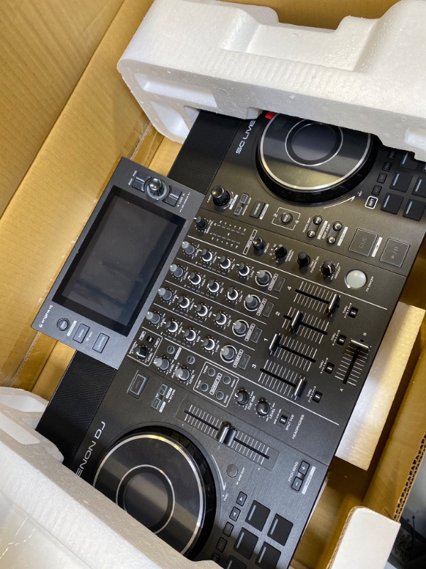 Photo 1 of Denon DJ SC LIVE 4 - Standalone DJ Controller, 4-Channel Mixer, Amazon Music Unlimited Streaming, Wi-Fi, Speakers, Serato DJ & Virtual DJ Compatible