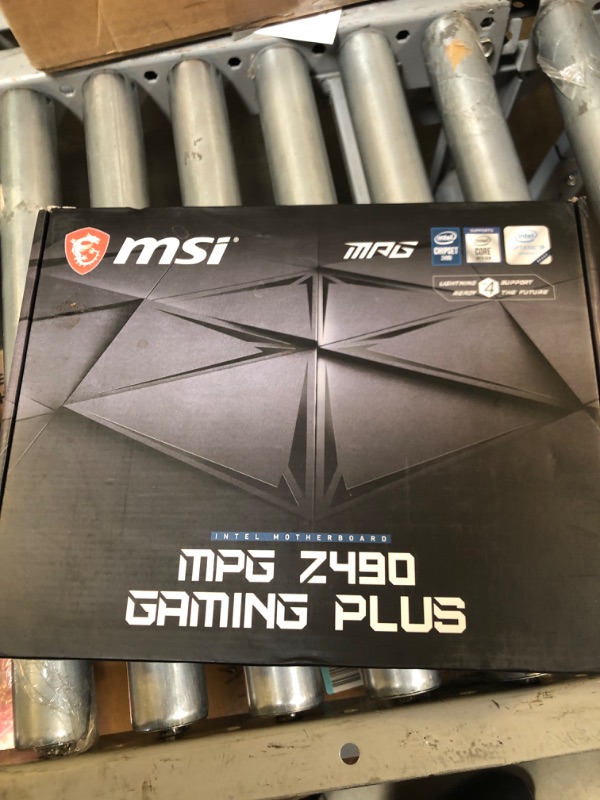 Photo 2 of MSI MPG Z490 Gaming Plus Gaming Motherboard (ATX, 10th Gen Intel Core, LGA 1200 Socket, DDR4, CF, Dual M.2 Slots, USB 3.2 Gen 2, 2.5G LAN, DP/HDMI, Mystic Light RGB)