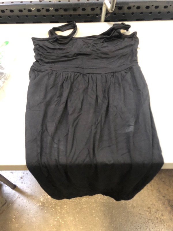 Photo 2 of Amazon Essentials Women's Jersey Sleeveless Empire-Waist Midi Dress (Previously Daily Ritual) Rayon Blend Black Small