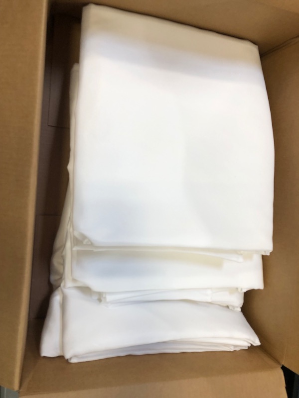 Photo 1 of 6 Pack White Large Tablecloths 