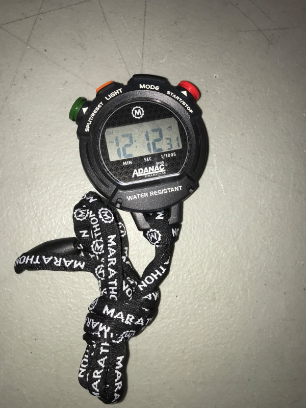 Photo 2 of ADANAC 8000 Professional Grade Digital Stopwatch with Tactile Feedback (Black)
