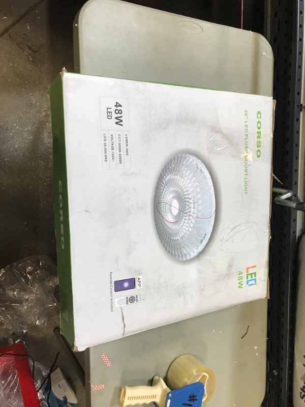 Photo 1 of CORSO 20" LED FLUSH MOUNT LIGHT 