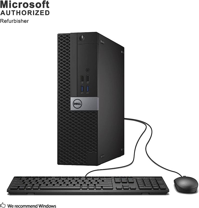 Photo 1 of DELL Optiplex 5040-SFF, Core i5-6500 3.2GHz, 8GB RAM, 256GB Solid State Drive, DVD, Windows 10 Pro 64bit (Renewed)']