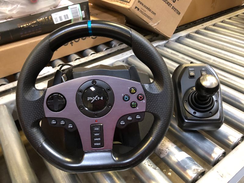 Photo 2 of PXN V9 Gaming Racing Wheel with Pedals and Shifter, Steering Wheel for PC, Xbox One, Xbox Series X/S, PS4, PS3 and Nintendo Switch