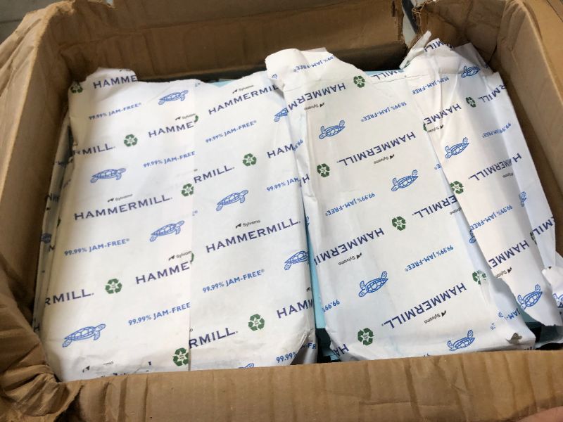 Photo 3 of Hammermill Colored Paper, 20 lb Blue Printer Paper, 8.5 x 11-10 Ream (5,000 Sheets) - Made in the USA, Pastel Paper, 103309C  *** ITEMS ARE LOOSE IN BOX ***
