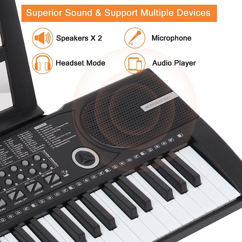 Photo 1 of 61 Keys Keyboard Piano, Electronic Digital Piano with Built-In two Speaker