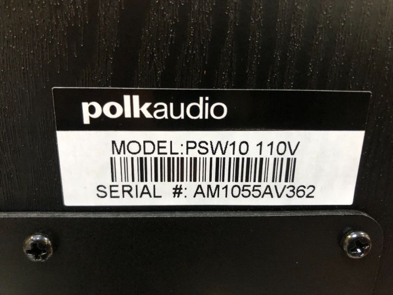 Photo 4 of Polk Audio PSW10 10-Inch Powered Subwoofer and Amazon Basics Subwoofer Cable - 15 Feet PSW10 + Subwoofer Cable Subwoofer w/ Cable