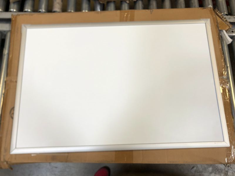 Photo 1 of U Brands Basics Magnetic Dry Erase Whiteboard, 35" x 23", Silver Aluminum Frame