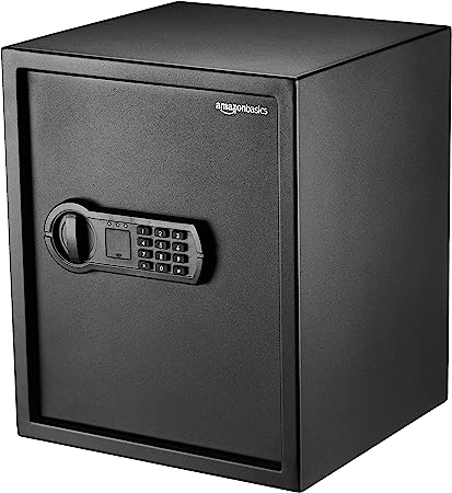 Photo 1 of Amazon Basics Steel Home Security Safe with Programmable Keypad - 1.52 Cubic Feet, 13.8 x 13 x 16.5 Inches