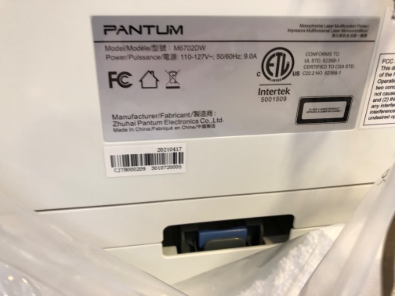 Photo 4 of Pantum Monochrome Wireless Laser Printer M6702DW, Compact All-in-One Multifuanction Printer, Scanner and Copier, Wireless Mobile Print, Scan & Copy, Duplex Printing 32PPM