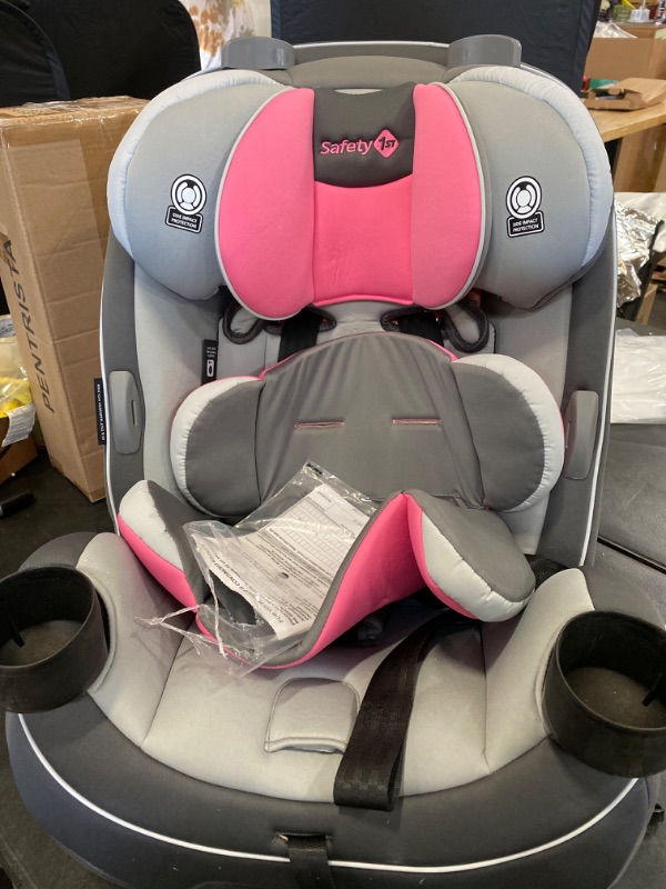 Photo 2 of Safety 1st Grow and Go All-in-One Convertible Car Seat, Rear-facing 5-40 pounds, Forward-facing 22-65 pounds, and Belt-positioning booster 40-100 pounds, Carbon Rose Carbon Rose Original NEW 