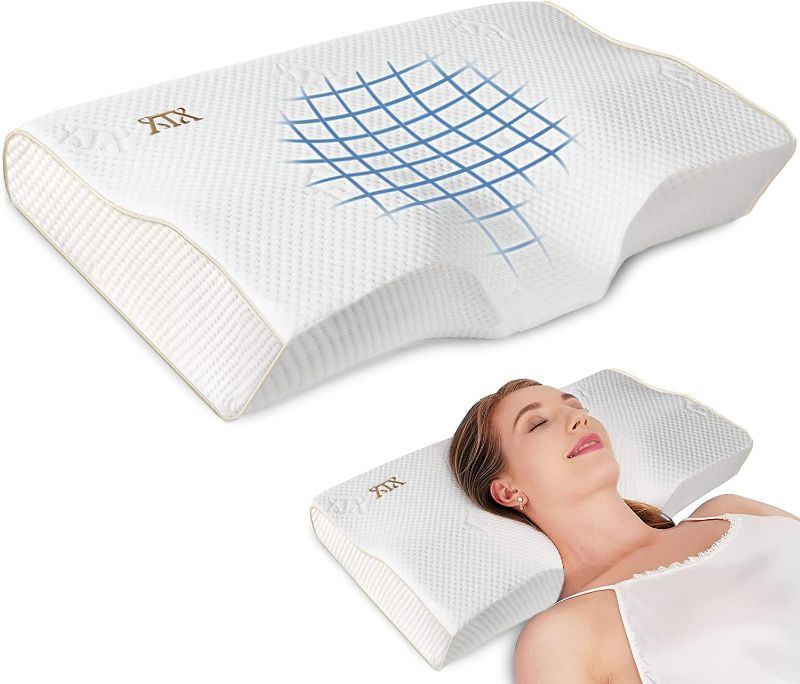 Photo 1 of XTX Pillows for Sleeping Cervical Memory Foam Pillows, Ergonomic Contour Pillow for Neck and Shoulder Pain Relief, Orthopedic Support Pillow for Side Sleepers, Back and Stomach Sleepers,