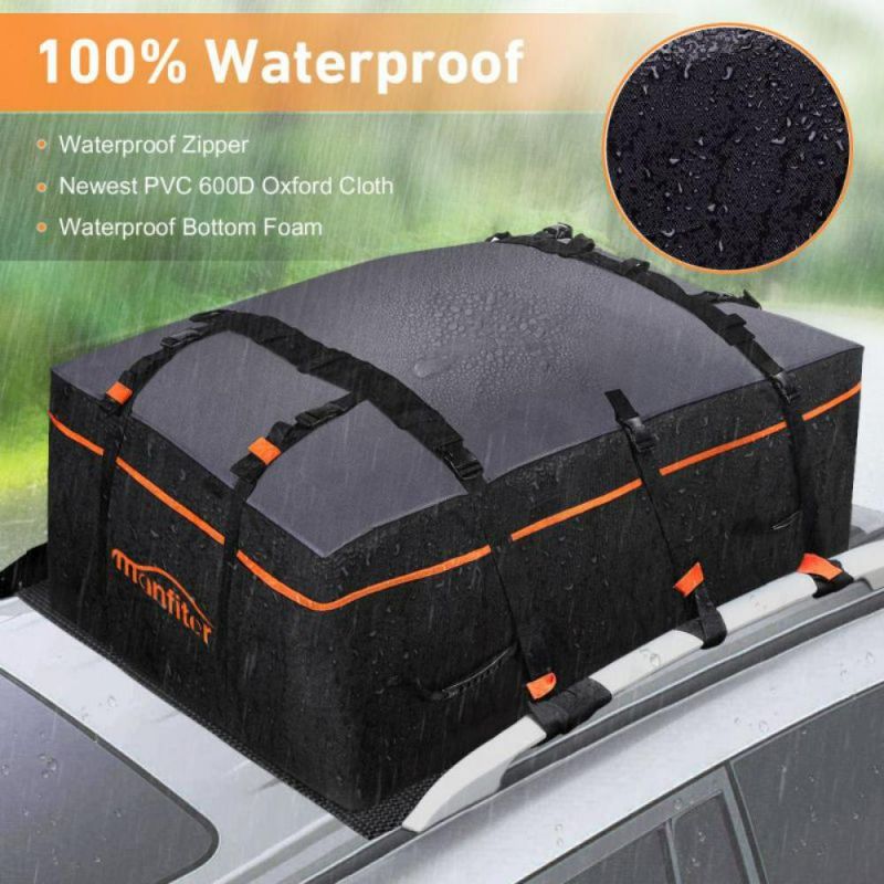 Photo 1 of Manfiter Roof Cargo Carrier Bag (20 Cubic Feet) Heavy Duty Roof Bag with Anti-Slip Mat Waterproof Excellent Quality Rooftop Cargo Box for All Vehicle with/Without Rack NEW 