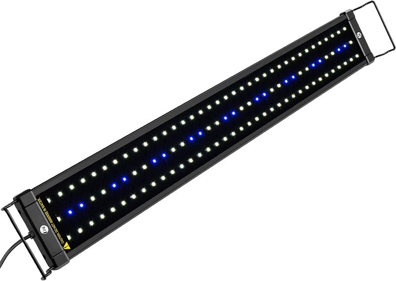 Photo 1 of NICREW ClassicLED Aquarium Light, Fish Tank Light with Extendable Brackets, White and Blue LEDs, Size 30 to 36 Inch, 18 Watts