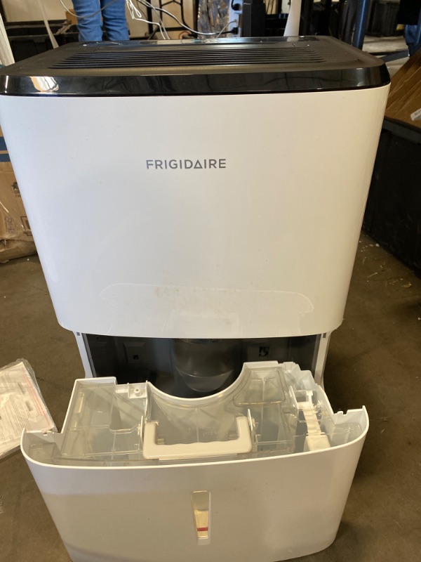 Photo 3 of Frigidaire FFAD3533W1 Dehumidifier, Moderate Humidity 35 Pint Capacity with a Easy-to-Clean Washable Filter and Custom Humidity Control for maximized comfort, in White 35 PINT Dehumidifier