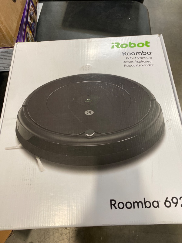 Photo 3 of iRobot Roomba 692 Robot Vacuum-Wi-Fi Connectivity, Personalized Cleaning Recommendations, Works with Alexa, Good for Pet Hair, Carpets, Hard Floors, Self-Charging, Charcoal Grey