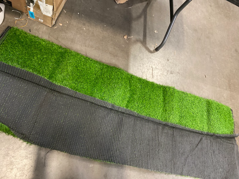 Photo 2 of Artificial Turf Grass Lawn, Realistic Synthetic Grass Mat, Indoor Outdoor Garden Lawn Landscape for Pets,Fake Faux Grass Rug with Drainage Holes (38X80")