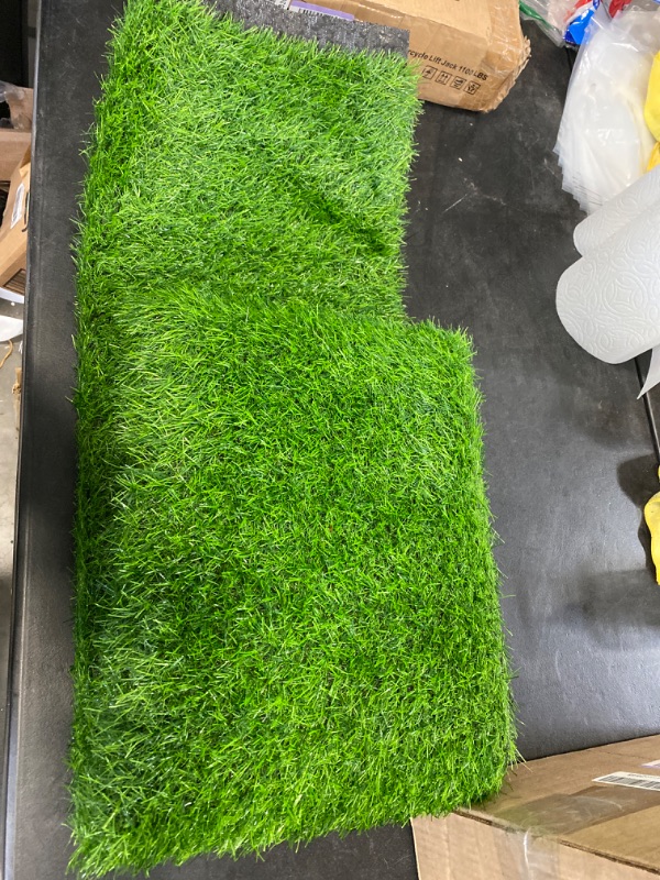 Photo 1 of Artificial Turf Grass Lawn, Realistic Synthetic Grass Mat, Indoor Outdoor Garden Lawn Landscape for Pets,Fake Faux Grass Rug with Drainage Holes (38X80")