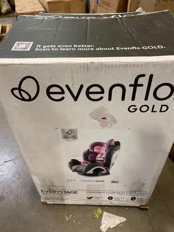 Photo 3 of Evenflo Gold EveryStage Smart All-in-One Convertible Car Seat - Opal NEW