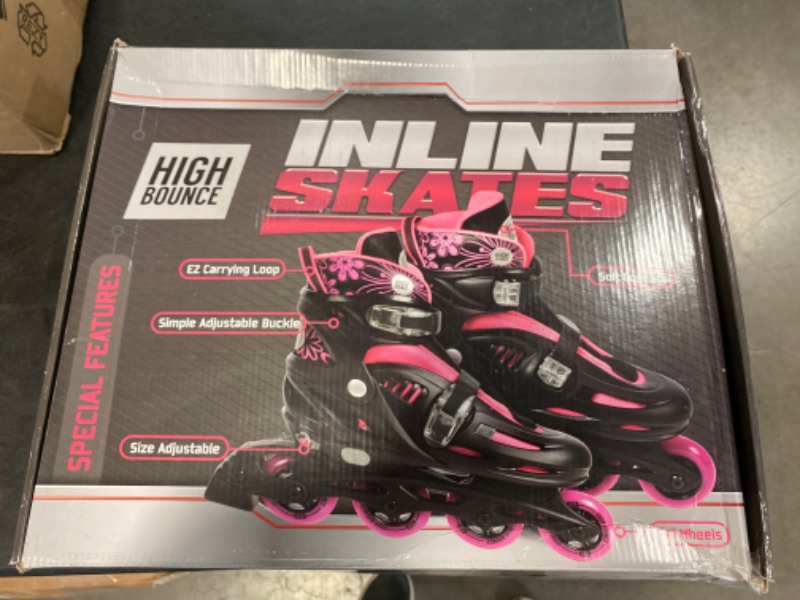 Photo 3 of High Bounce Adjustable Inline Skate (Pink, Medium 2-5) - Big Kid, Pink 