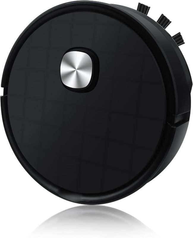 Photo 1 of GoKoCo Robot Vacuum Cleaner, Slim and Quiet Smart for Pet Hair, Hard Floor,Touch Control-Black NEW 