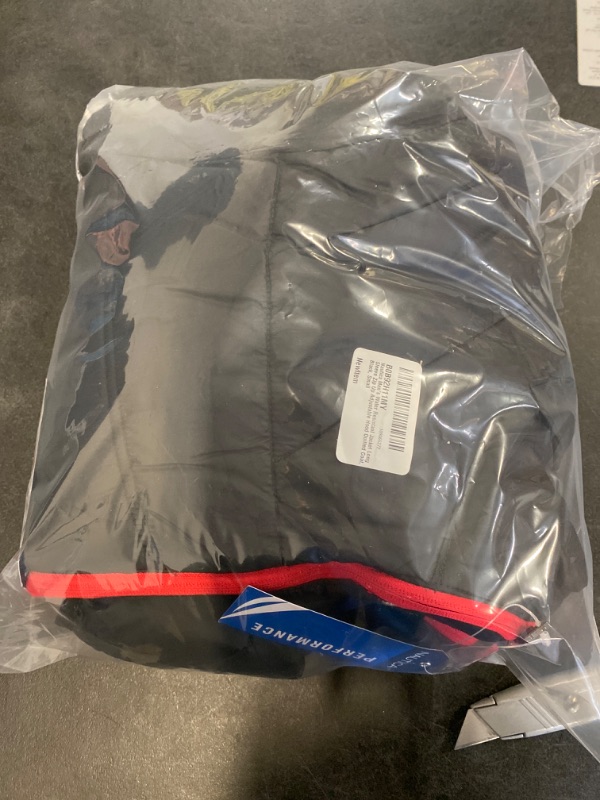 Photo 3 of Nautica Men's Water Resistant Jacket Long Sleeve Zip Up Adjustable Hood Quilted Coat Small Black NEW 