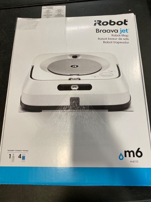 Photo 5 of Braava jet m6 (6110) Robot Mop – Wi-Fi Connected, Precision Jet Spray, Smart Mapping, Multi-Room, Recharge and Resume