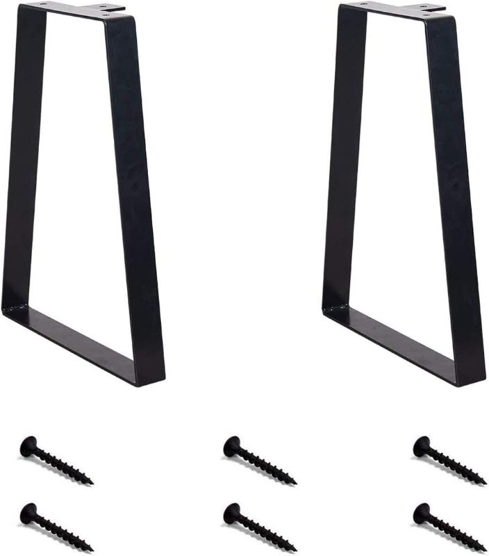 Photo 1 of NXN-HOME Set of 2 Metal Table Legs 28 '' Tall Trapezoid Bench Legs Coffee Table Legs DIY Furniture Legs White  NEW 