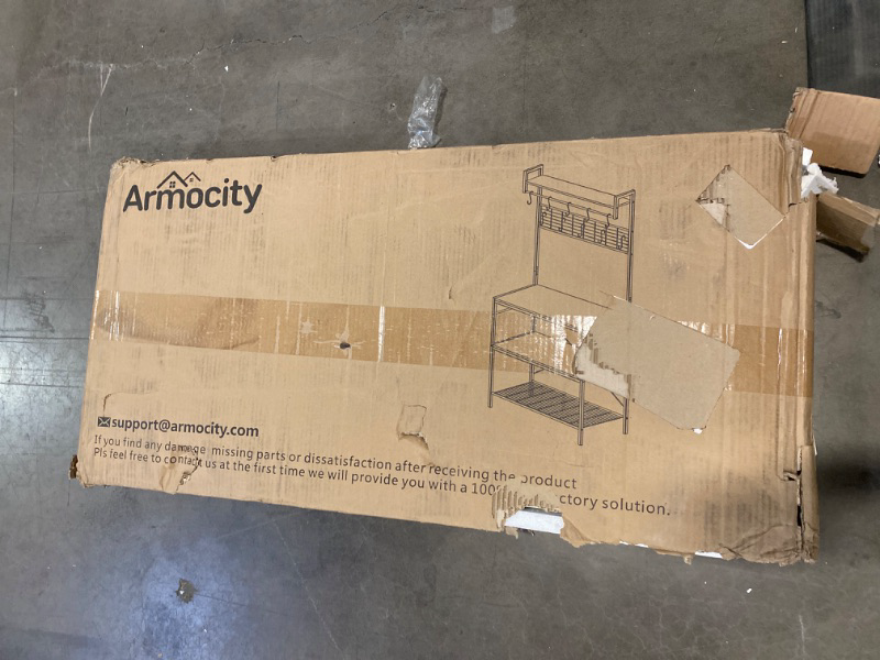 Photo 3 of Armocity Coat Rack Storage Bench NEW 