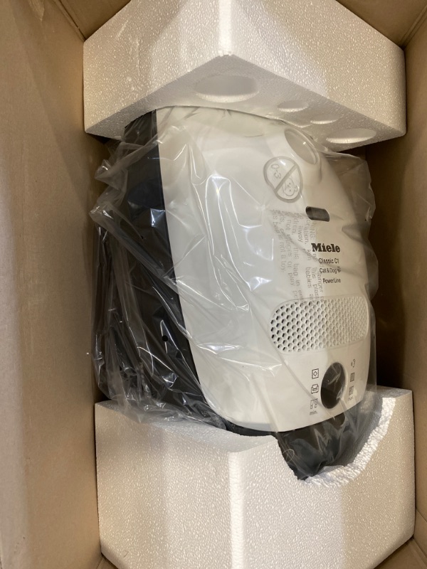 Photo 1 of Miele Classic C1 Bagged Canister Vacuum, Lotus White NEW 