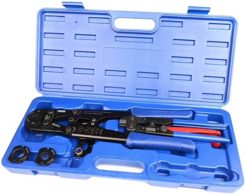 Photo 1 of IWISS F1807 Copper Ring Crimping Tool Kit for 3/8,1/2,3/4,1-inch- Free Removal Tool Pex Pipe CutterGauge- For All US F1807 