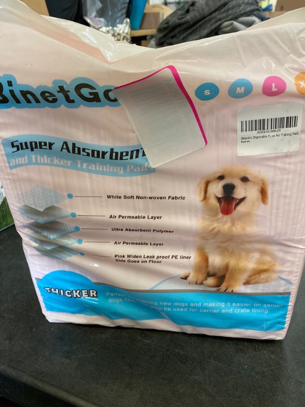 Photo 2 of BinetGo Puppy Pads Disposable Puppy Training Pads 13" x 18" -100 Count Puppy Pads | Premium Puppy Potty Training Pads?Potty Pads Bed Pads, Underpads Ultra Absorbent Incontinence Pet Training Pads NEW