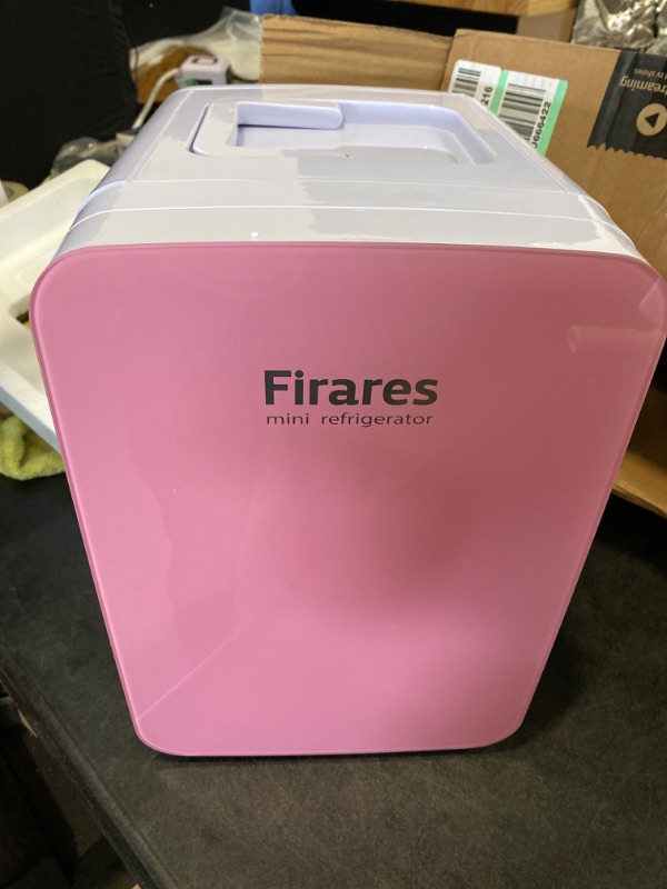 Photo 2 of Firares Rapid Cooling 10 Liter/12 Can Mini Fridge for Bedroom, Protable Skincare Fridge for Makeup, Foods, Medications, Breast Milk, Mini Refrigerator for Office and Car Cooler and Warmer