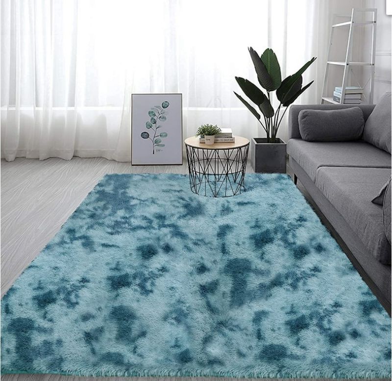 Photo 1 of Rainlin Fuzzy Abstract Area Rugs for Bedroom Living Room Fluffy Shag Fur Rug for Bedroom Fluffy Shag Fur Nursery NEW