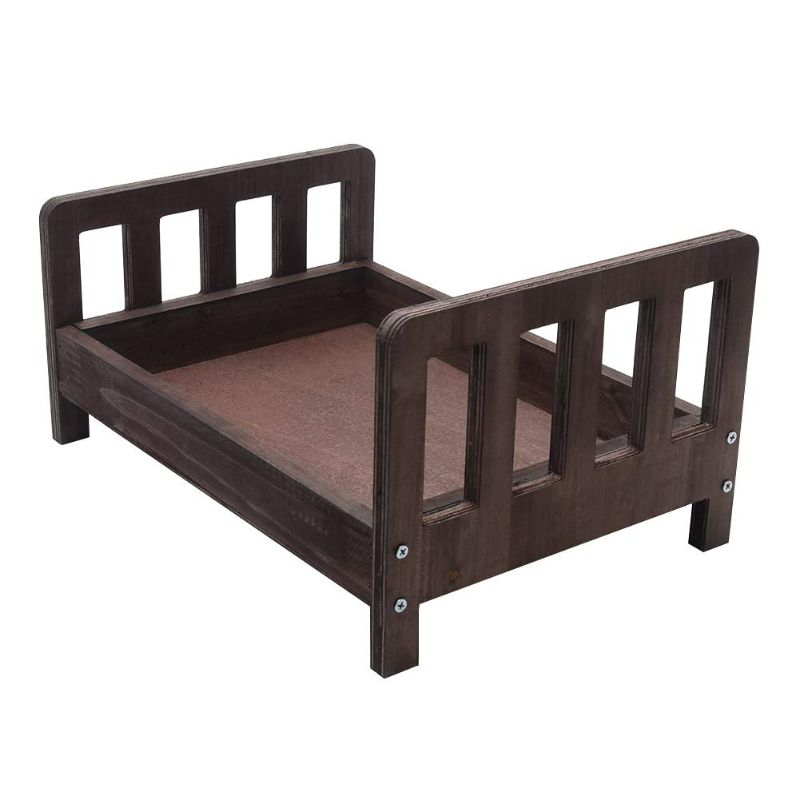 Photo 1 of Rustic newborn bed photography prop Natural wooden baby bed Newborn photography prop 