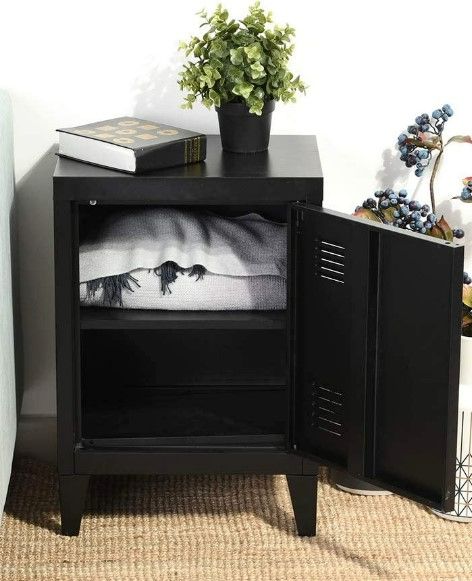 Photo 2 of GRAVES BLACK METAL CABINET NEW
