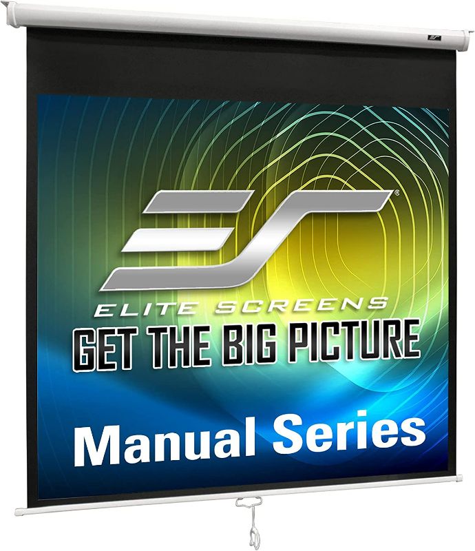 Photo 1 of Elite Screens Manual Series, 99-INCH  Pull Down Manual Projector Screen with Movie Home Theater NEW 
