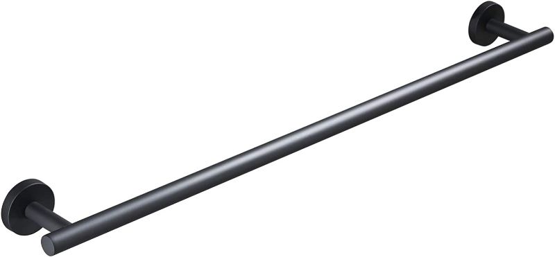 Photo 1 of USHOWER 24-Inch Bath Towel Bar, Durable SUS304 Stainless Steel, Matte Black, Modern Style (Total Length 26 5/8-Inch NEW