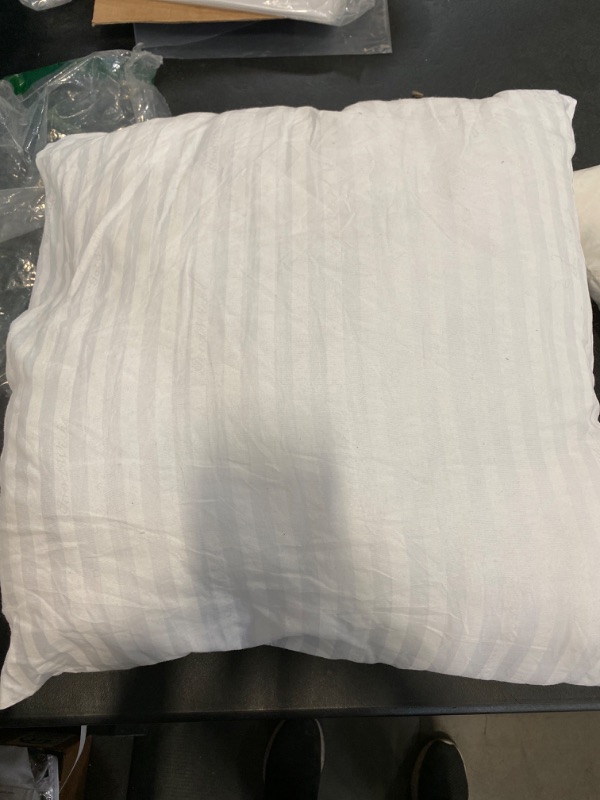 Photo 3 of FJÄDRAR Inner cushion, off-white, 20x20 ", Throw Pillow 18x18" 