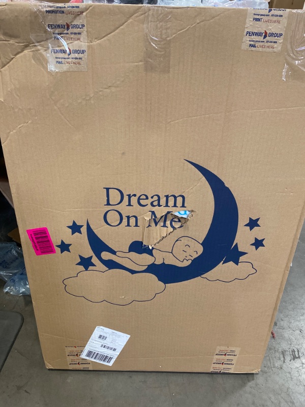 Photo 3 of Dream On Me Holly 3” Fiber Portable, Greenguard Gold Certified, Waterproof Vinyl Cover, Lightweight Mini Crib Mattress, White NEW 