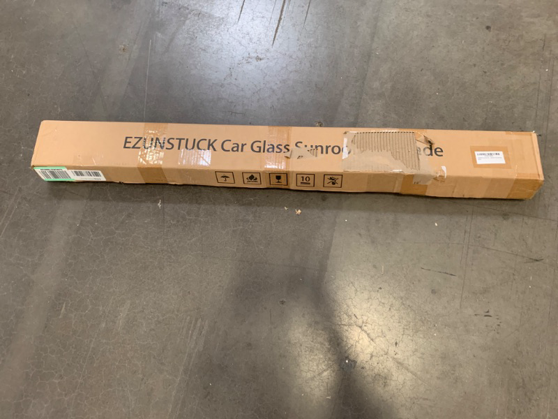 Photo 2 of EZUNSTUCK Glass Sunroof Sunshade for Tesla Model Y, Shading and Heat Insulation, Retractable Rolling Storage ZYL-US