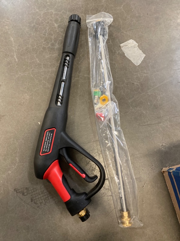 Photo 2 of Twinkle Star Replacement Pressure Washer Gun with 16 Inch Extension Wand, 4000 PSI, Power Washer Gun with M22-15mm or M22-14mm Fitting