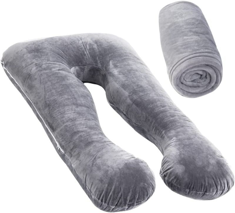 Photo 1 of  Pregnancy Pillows for Sleeping, U Shaped Full Body Pillow 
