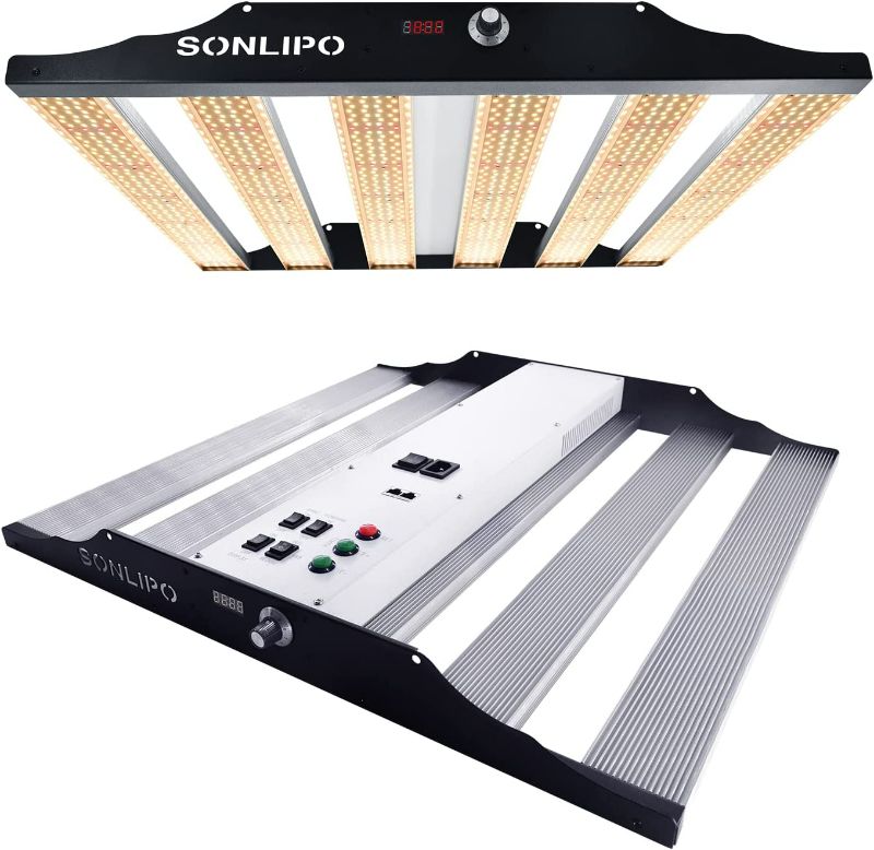 Photo 1 of Sonlipo SPC3000 LED Grow Light, Coverage with LEDs Sunlike Full Spectrum with UV & IR, Dimmable Daisy Chain Timer Veg & Bloom Grow Lamp Hydroponic Indoor Plants Seeding Flower NEW 