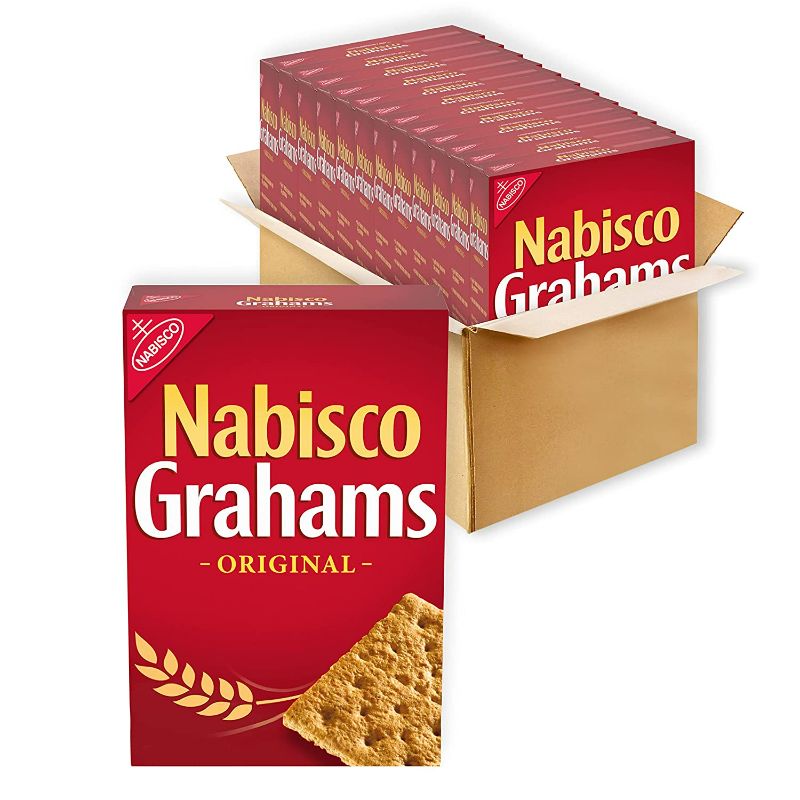 Photo 1 of Nabisco, Grahams, Original, 14.4oz Box (Pack of 12) NEW 