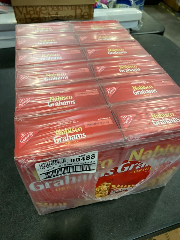 Photo 3 of Nabisco, Grahams, Original, 14.4oz Box (Pack of 12) NEW 