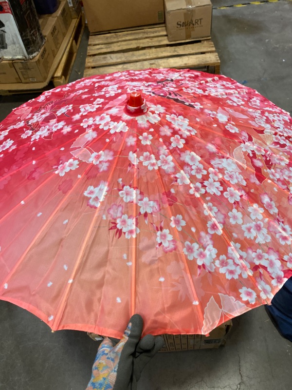 Photo 2 of 84CM Silk Umbrella Classical Dance Umbrella Chinese Style Ancient Parapluie NEW 