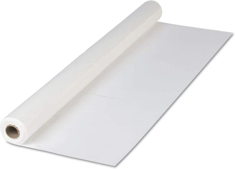 Photo 1 of Hoffmaster Plastic Tablecover Roll, (Unknown Lenght) White